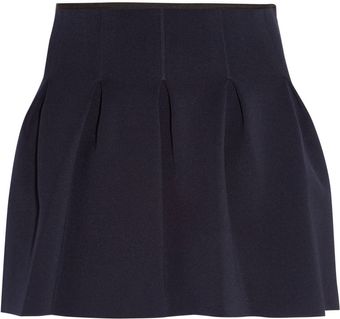 T By Alexander Wang Pleated Neoprene Mini Skirt - Lyst