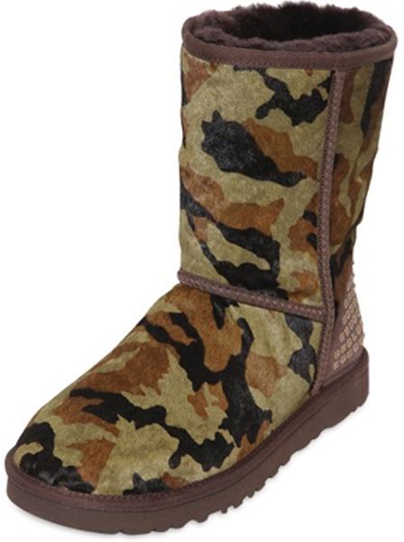 Ugg Rowland Pony Camouflage Boots in Multicolor (military green) | Lyst