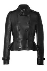 Burberry Leather Headington Jacket in Black