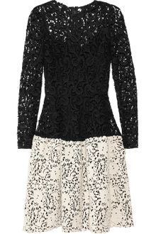 Dolce & Gabbana Laceeffect Macrame Woolblend Dress - Lyst