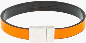 DSquared2 Fluorescent Orange Leather Rockabilly Armlet - Lyst