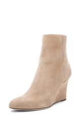 Jimmy Choo Mayor 85mm Wedge Ankle Boot in Neutrals