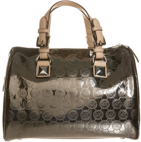 Michael Michael Kors Grayson Handbag Silver in Silver