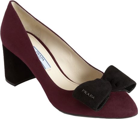 prada chunky heels