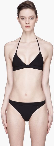 T By Alexander Wang Black Triangle String Bikini Top - Lyst