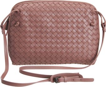 Bottega Veneta Small Intrecciato Square Messenger Bag - Lyst