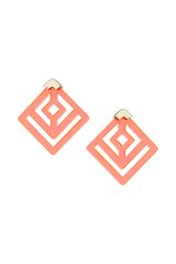 Topshop Neon Geo Cut Out Earrings