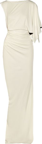 Vionnet Draped Jersey Crepe Gown - Lyst