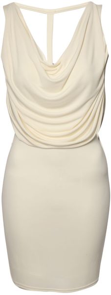 Jane Norman Metal Trim Cowl Dress - Lyst