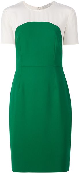Stella McCartney Contrast Short Sleeve Dress - Lyst