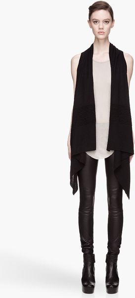 Rick Owens Level Basic Wrap Vest - Lyst