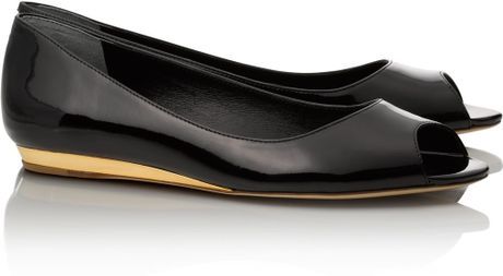 tory burch flat shoes black
