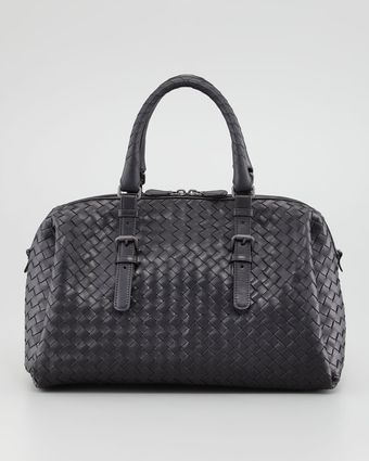 Bottega Veneta New Boston Medium Tophandle Bag Black - Lyst