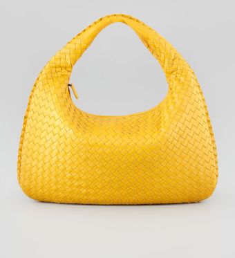 Bottega Veneta Intrecciato Medium Hobo Bag Yellow - Lyst