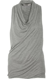 Helmut Lang Draped Jersey Top - Lyst