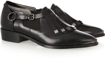 Karl Lagerfeld Fringed Leather Brogues - Lyst