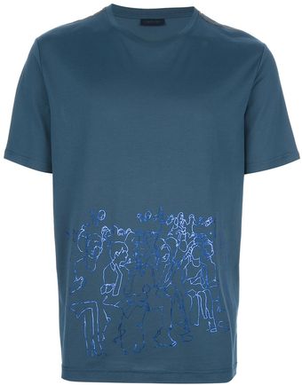 Lanvin Front Row Print Tshirt - Lyst