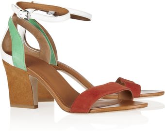 Marc By Marc Jacobs Colorblock Suede and Leather Sandals - Lyst