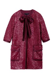 Marc Jacobs Textured Sequin Double Knit Coat - Lyst