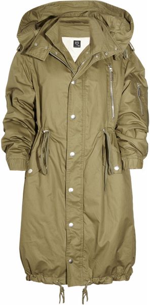 McQ by Alexander McQueen Hooded Padded Cottontwill Parka - Lyst