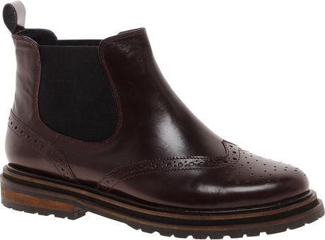 oxblood leather ankle boots