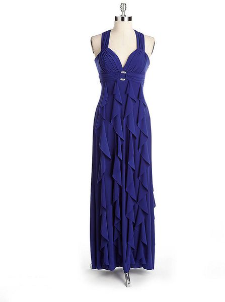 betsy and adam ruffle back gown