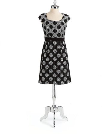 Kay Unger Polka Dot Dress - Lyst