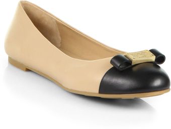 Marc By Marc Jacobs Tuxedo Leather Ballet Flats - Lyst