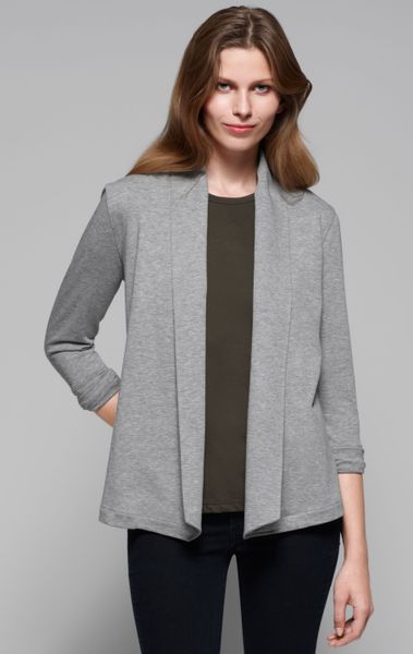 Theory Ashbey Terry Cloth Jacket in Gray (heather grey) - Lyst