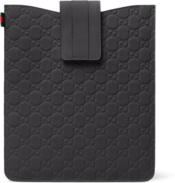Gucci Rubberized Leather Ipad Sleeve - Lyst