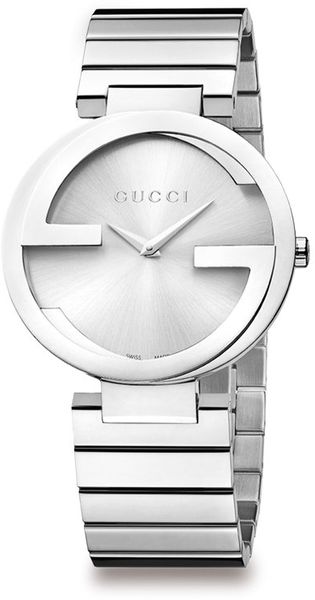 Gucci Stainless Steel Double G Link Bracelet Watch - Lyst