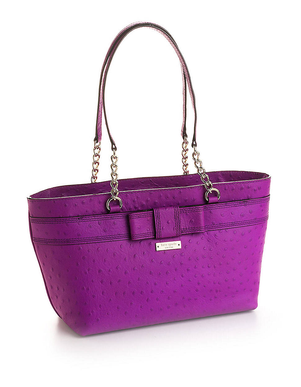 Kate Spade Rose Avenue Brigid Leather Satchel Bag in Purple (bajarose