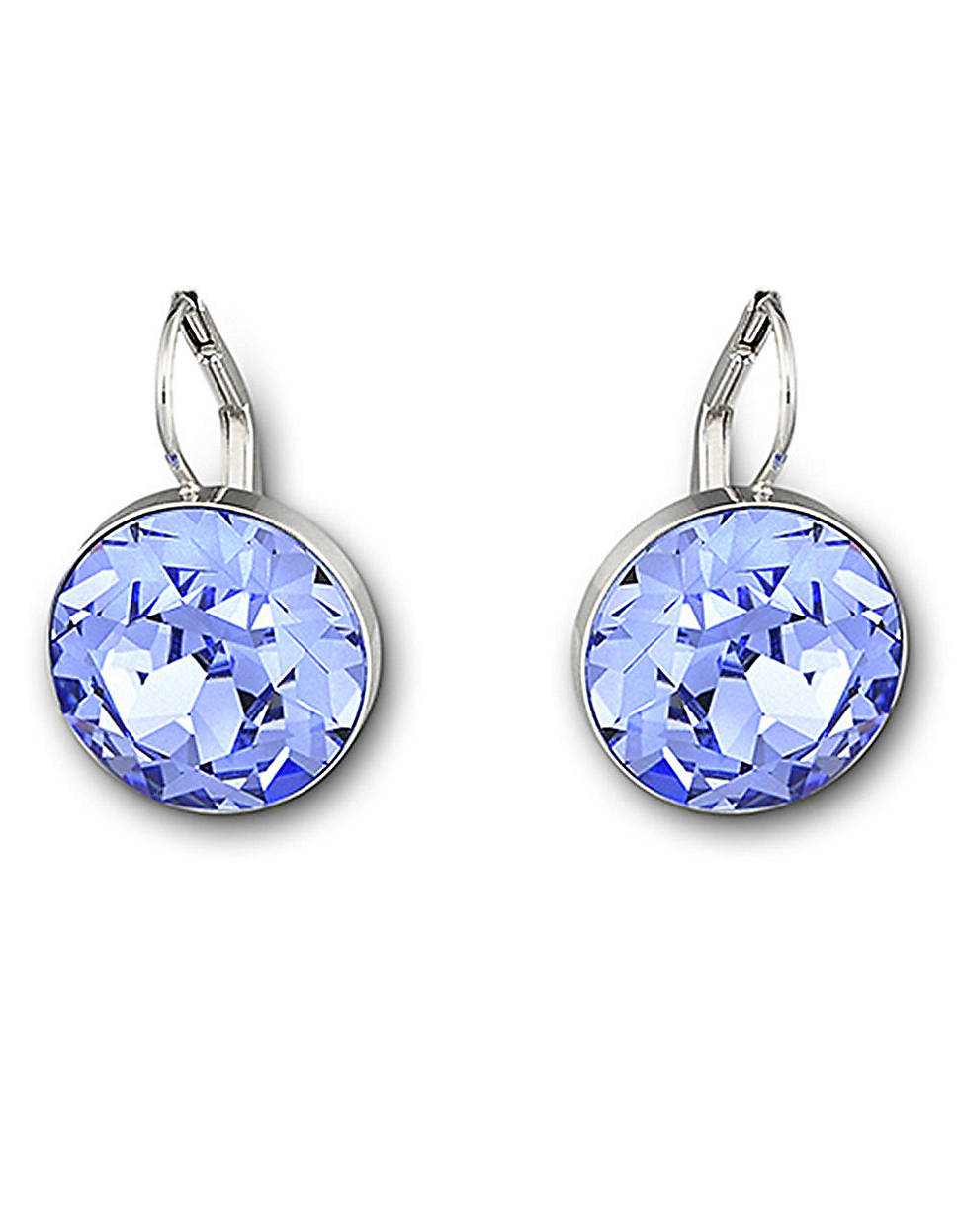 Swarovski Bela Faceted Crystal Drop Earrings In Blue Lyst