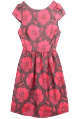 Alice + Olivia Nelly Puffed Short Sleeve Dress