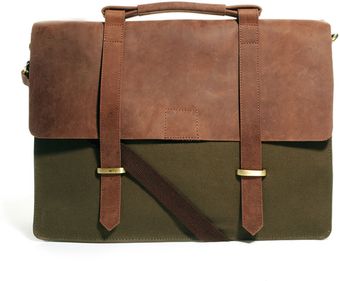 Asos Canvas and Leather Satchel - Lyst