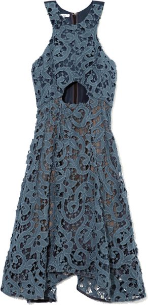 Carven Guipure Lace Cutout Dress - Lyst