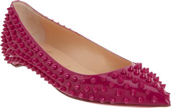 Christian Louboutin Pigalle Spikes Flat - Lyst