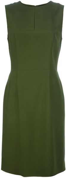 Fendi Sleeveless Fitted Dress - Lyst