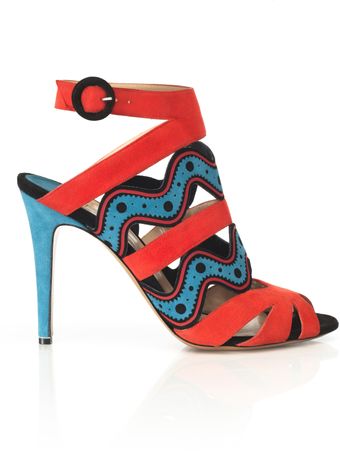 Nicholas Kirkwood For Prabal Gurung Red Sky Print Bootie - Lyst