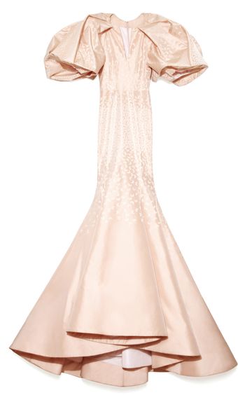 Zac Posen Butterfly Taffeta Bell Sleeve Gown - Lyst