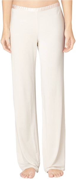 Calvin Klein Essentials Satin Trim Long Pajama Pants - Lyst