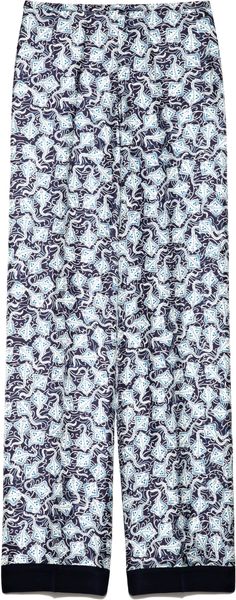 Rochas Stingray Printed Silk Twill Pajama Pants - Lyst