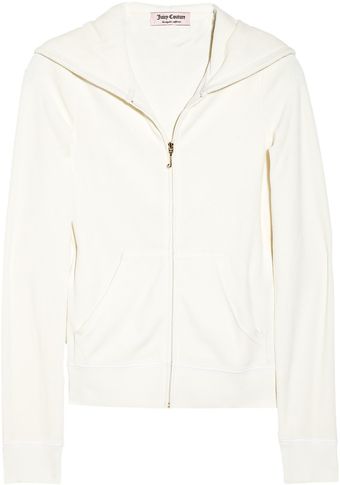 Juicy Couture Velour Hooded Top - Lyst