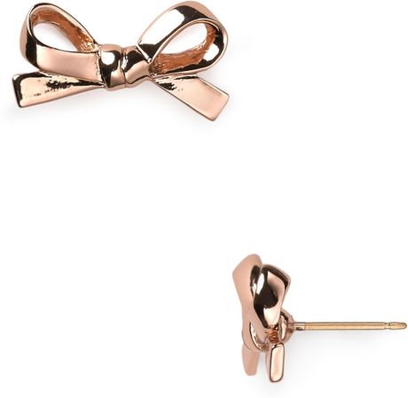 Kate spade gold bow earrings Clearance