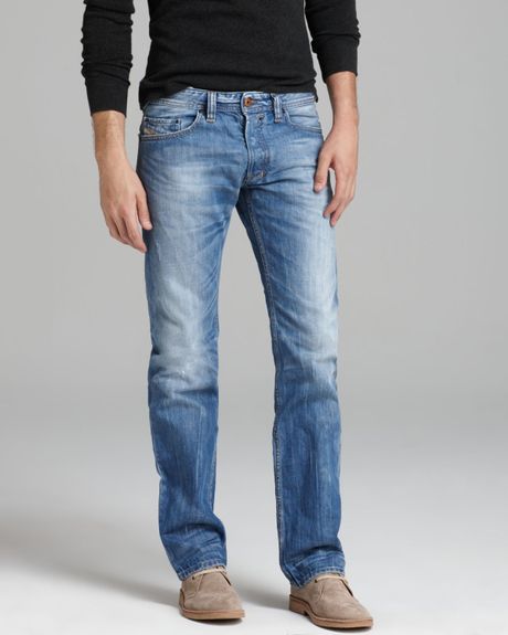 Diesel Jeans - Safado Straight Fit In Sky in Blue for Men (sky) | Lyst
