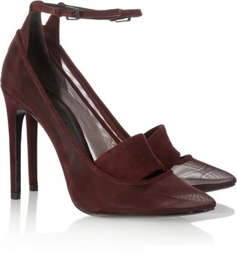 Alexander Wang Sabine Suede and Mesh Pumps - Lyst
