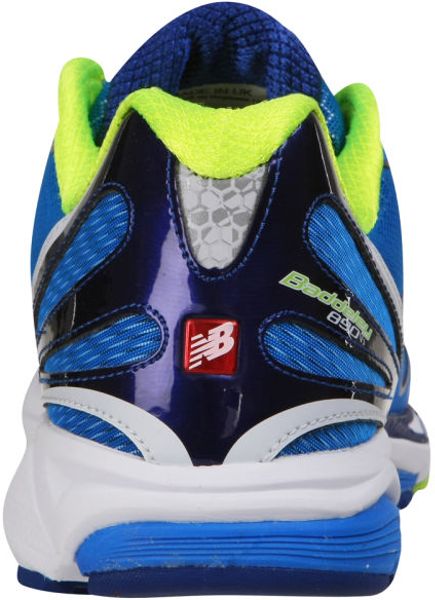blue yellow running shoes