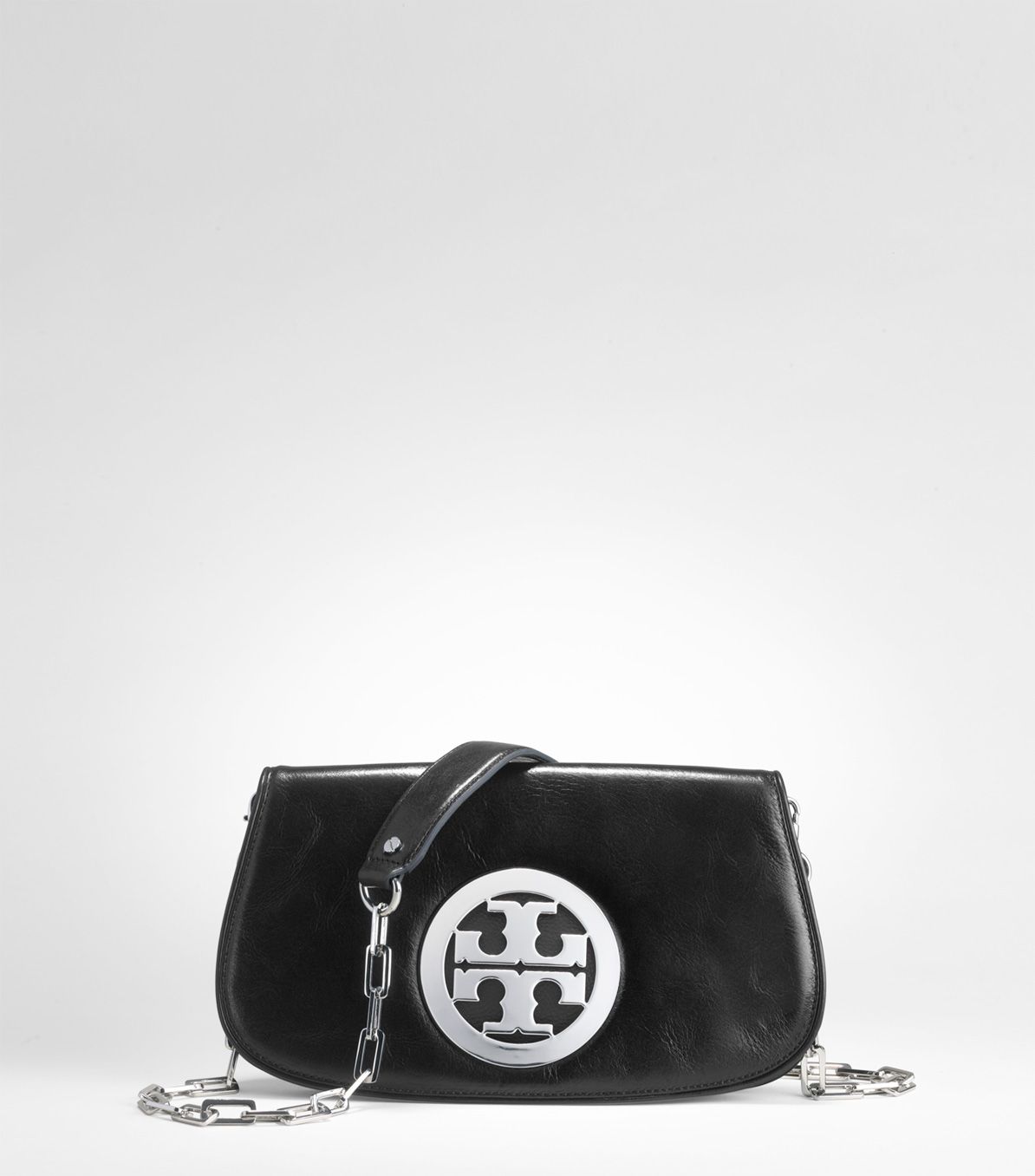 tory burch clutch silver