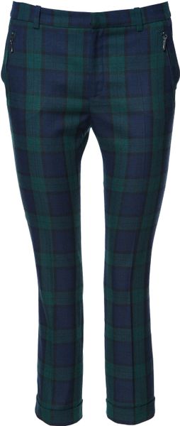 zara tartan pants