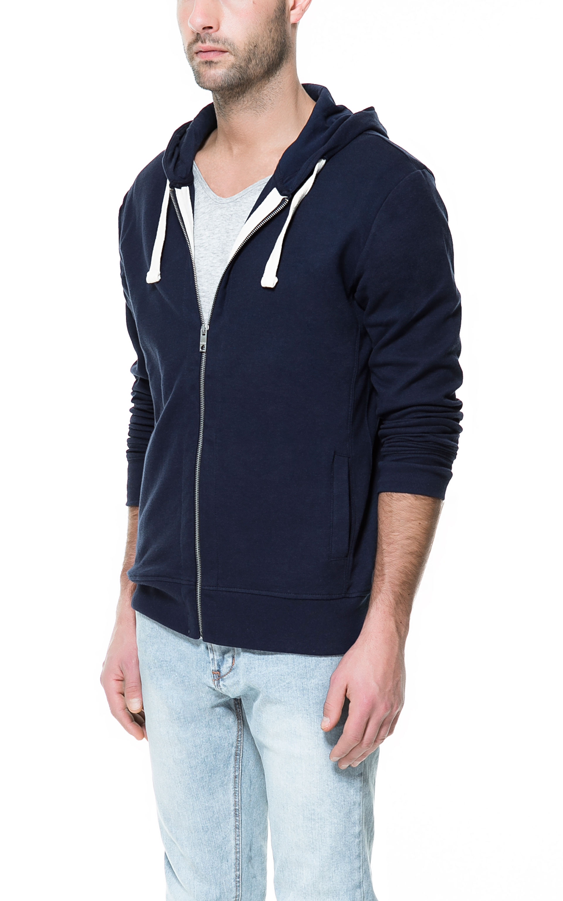 mens zara hoodie